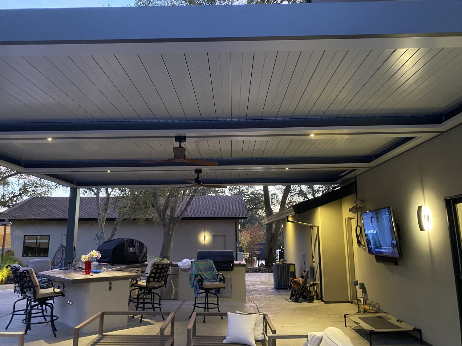 Covered patio construction project